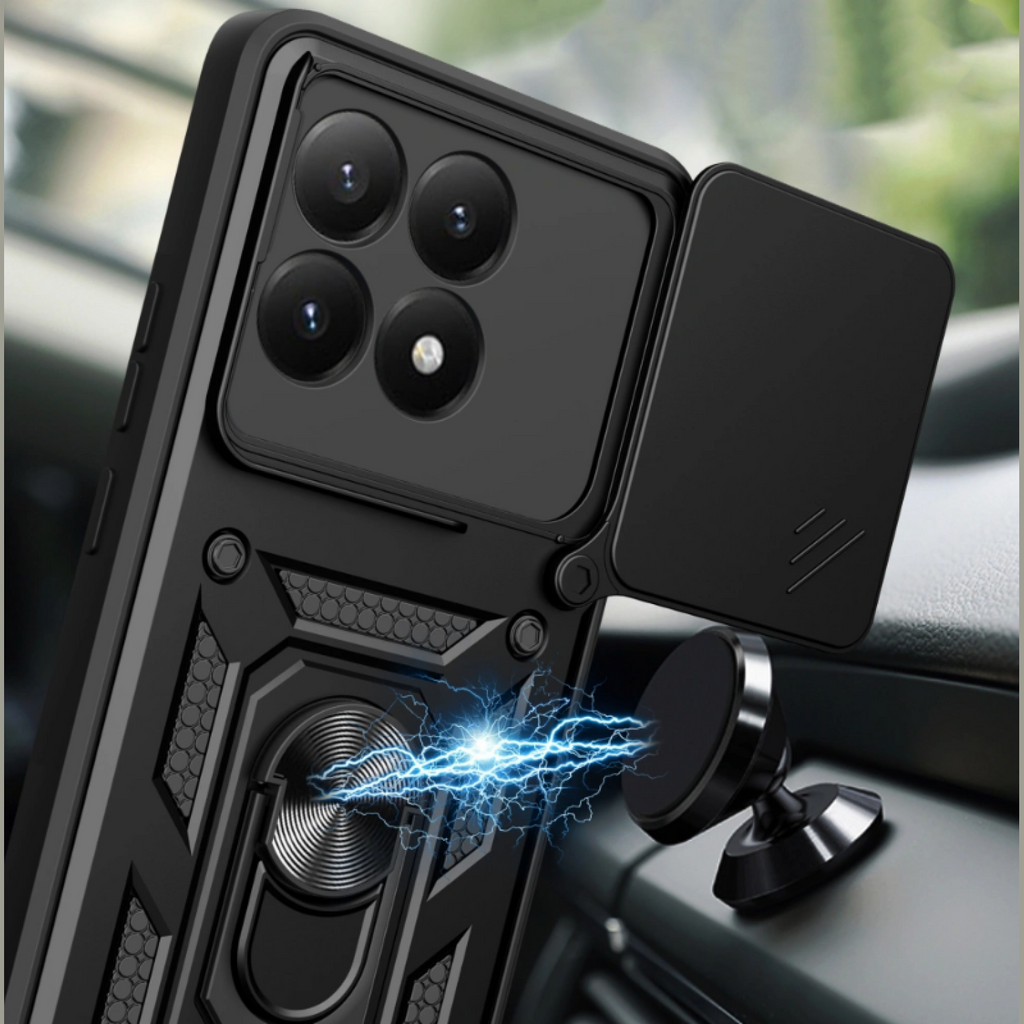 Θήκη Xiaomi 15T Tech-Protect Camshield Pro Ανθεκτική με Κάλυμμα για την Κάμερα & Ring Holder - Black (5906302334711)