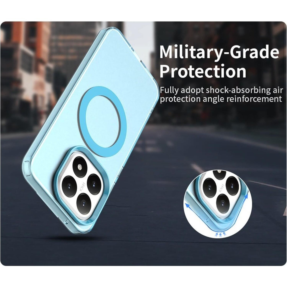 Θήκη Xiaomi 15T Techsuit CandyCase Σκληρή Ημιδιάφανη με MagSafe - Blue (5949419344761)