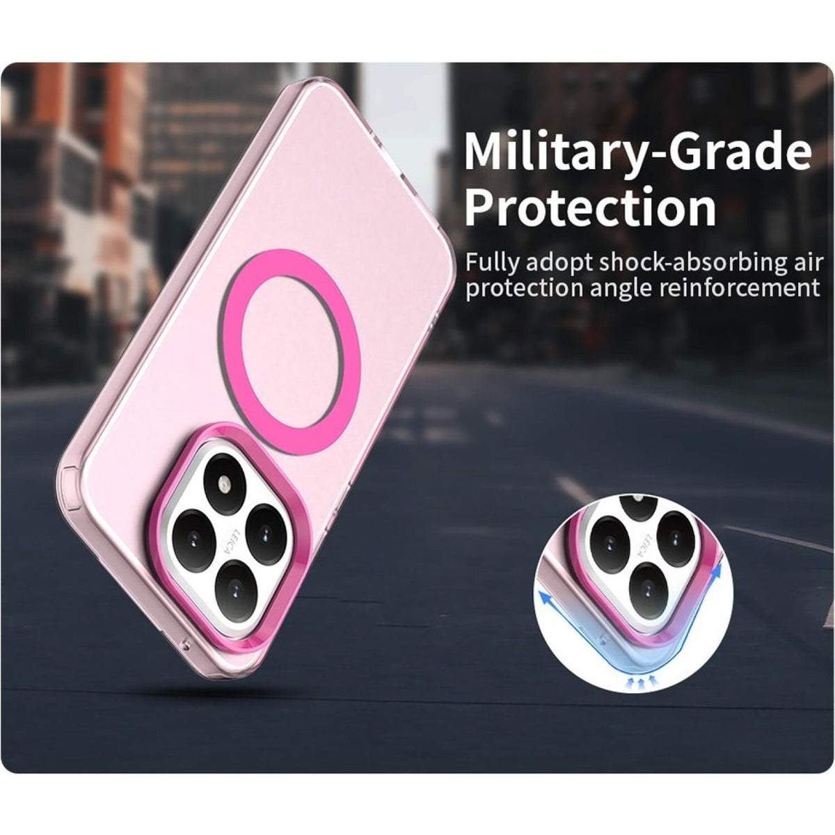 Θήκη Xiaomi 15T Techsuit CandyCase Σκληρή Ημιδιάφανη με MagSafe - Pink (5949419344778)