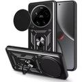 Θήκη Xiaomi 17 Ultra Bodycell Armor Slide Ανθεκτική με Κάλυμμα για την Κάμερα & Μεταλλικό Ring Holder - Black (5206015086298)