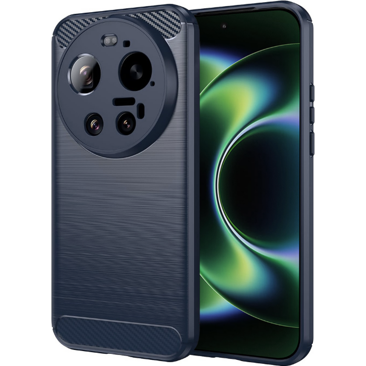Θήκη Xiaomi 17 Ultra Techsuit Carbon Silicone Σιλικόνης - Blue (5949419361799)