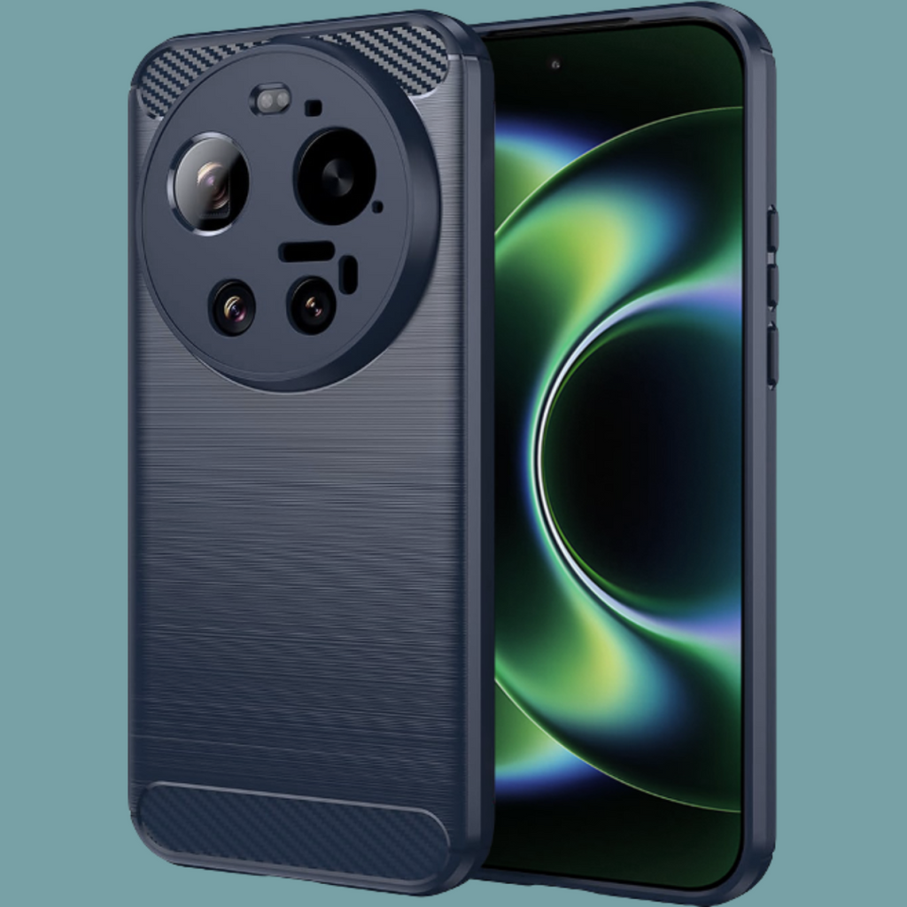 Θήκη Xiaomi 17 Ultra Techsuit Carbon Silicone Σιλικόνης - Blue (5949419361799)