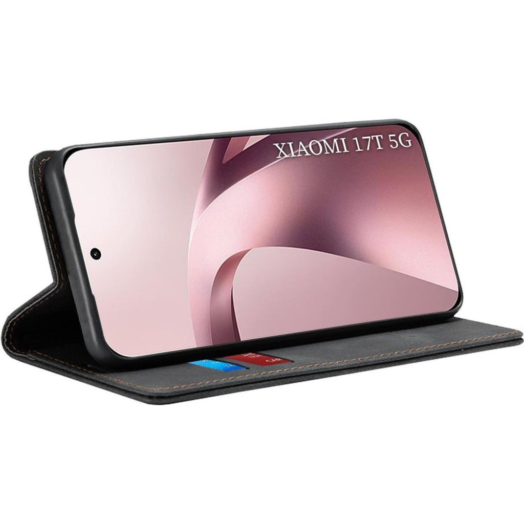Θήκη Xiaomi 17T Techsuit Confy Cover Πορτοφόλι - Black (5949419369900)