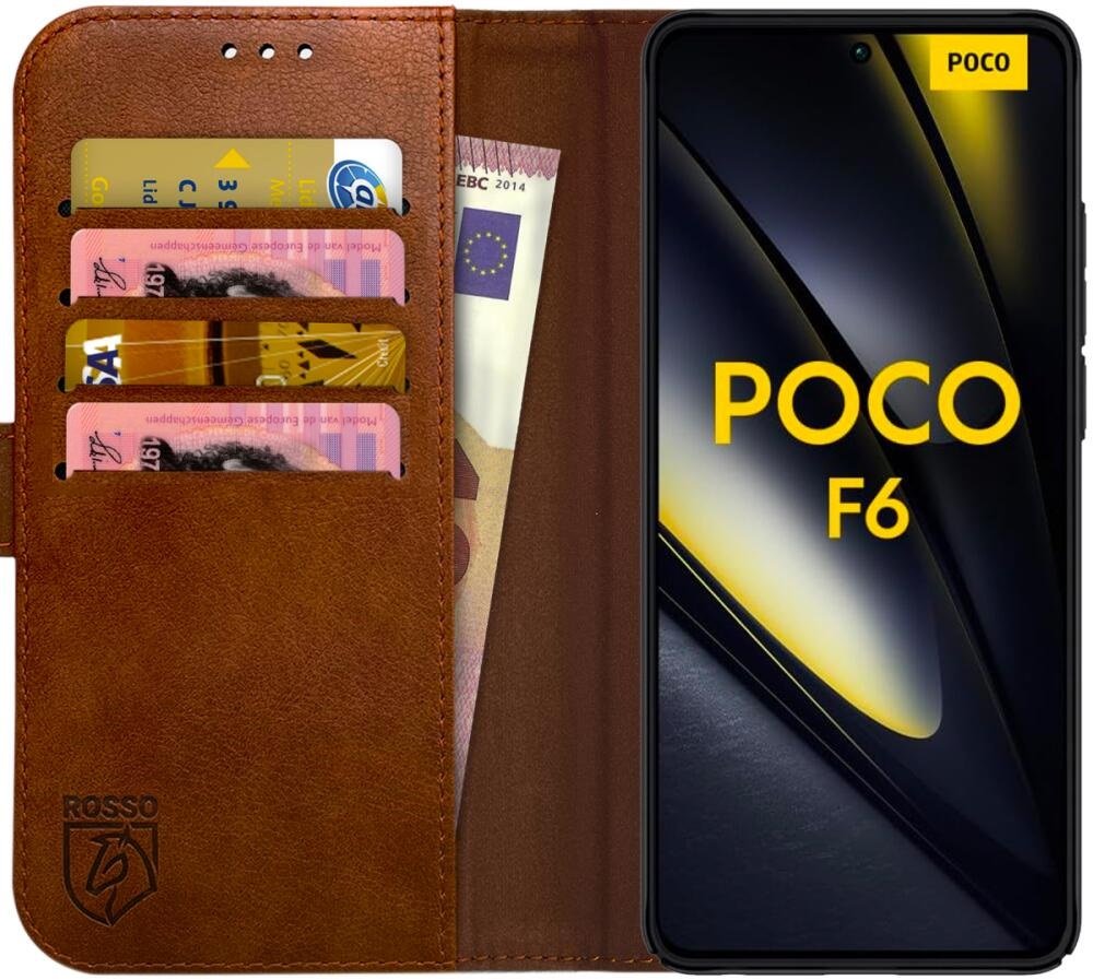 Θήκη Xiaomi Poco F6 Rosso Element PU Πορτοφόλι - Brown (8719246458262)