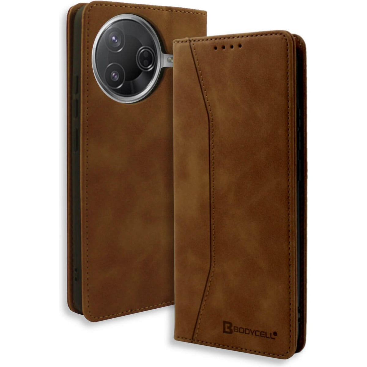 Θήκη Xiaomi Poco F7 Pro Bodycell Book Case Πορτοφόλι - Brown (5206015082276)