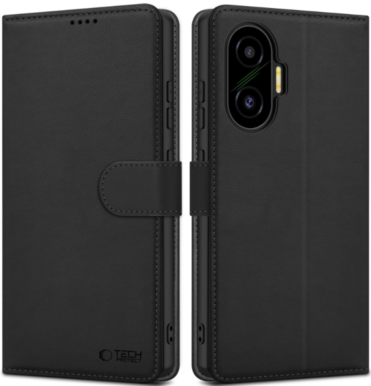 Θήκη Xiaomi Poco F7 Tech-Protect Wallet Πορτοφόλι - Black (5906302330720)