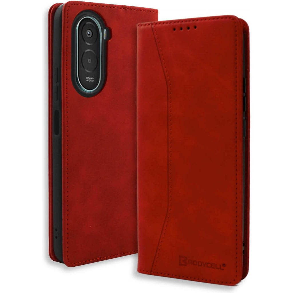 Θήκη Xiaomi Poco M7 4G Bodycell Book Case Πορτοφόλι - Red (5206015083334)