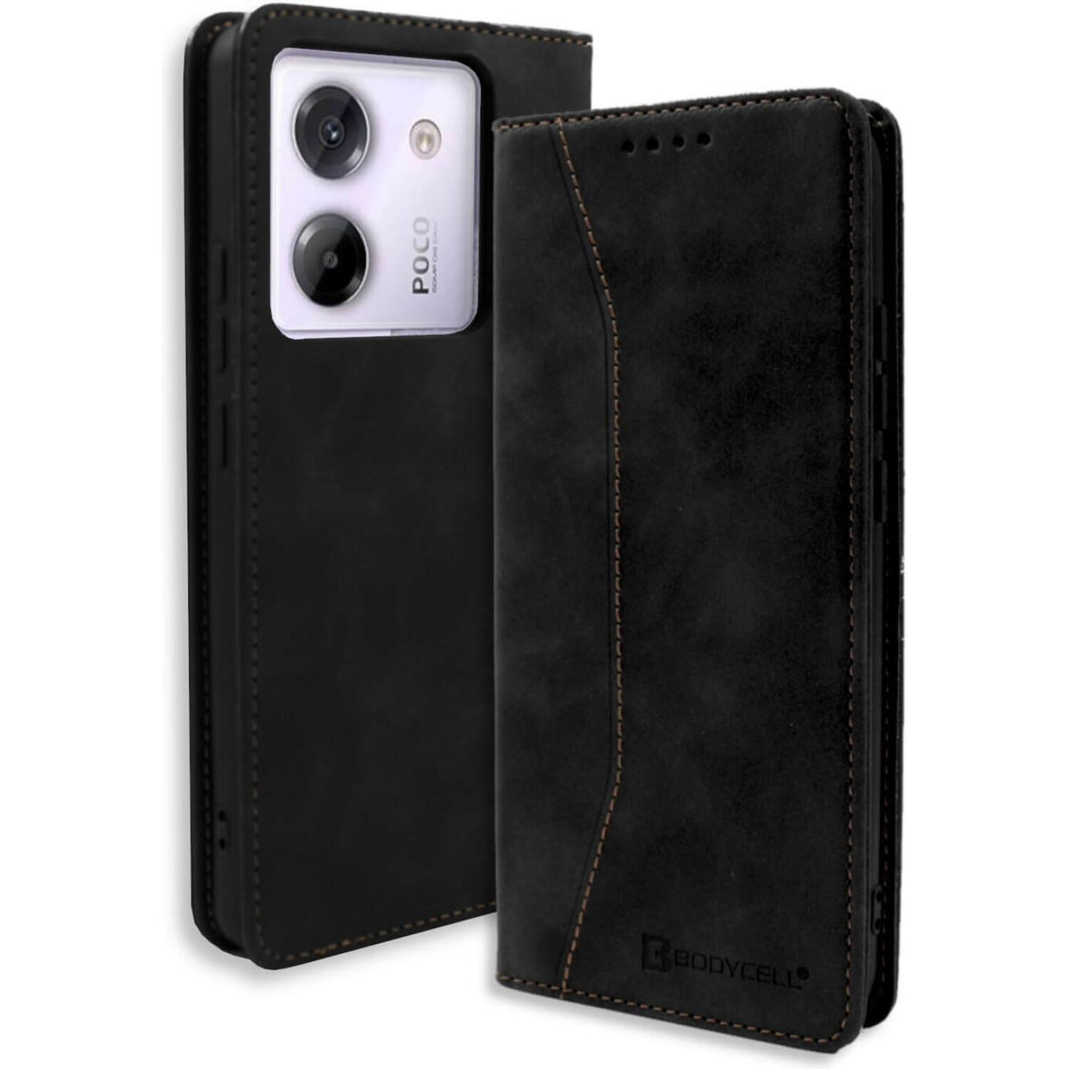 Θήκη Xiaomi Poco M7 Pro 5G Bodycell Book Case Πορτοφόλι - Black (5206015082320)