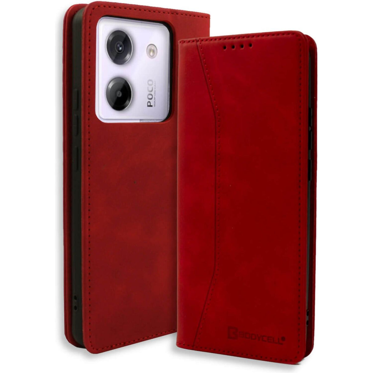 Θήκη Xiaomi Poco M7 Pro 5G Bodycell Book Case Πορτοφόλι - Red (5206015082344)
