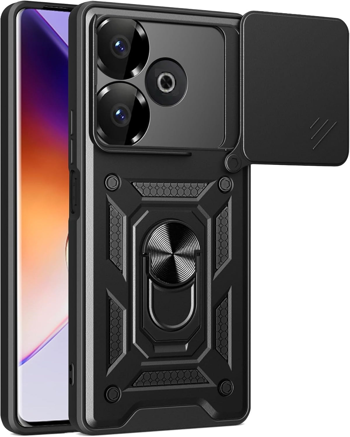 Θήκη Xiaomi Redmi 13 4G / Poco M6 4G / Poco M6 Plus 5G - Bodycell Armor Slide Ανθεκτική με Κάλυμμα για την Κάμερα & Μεταλλικό