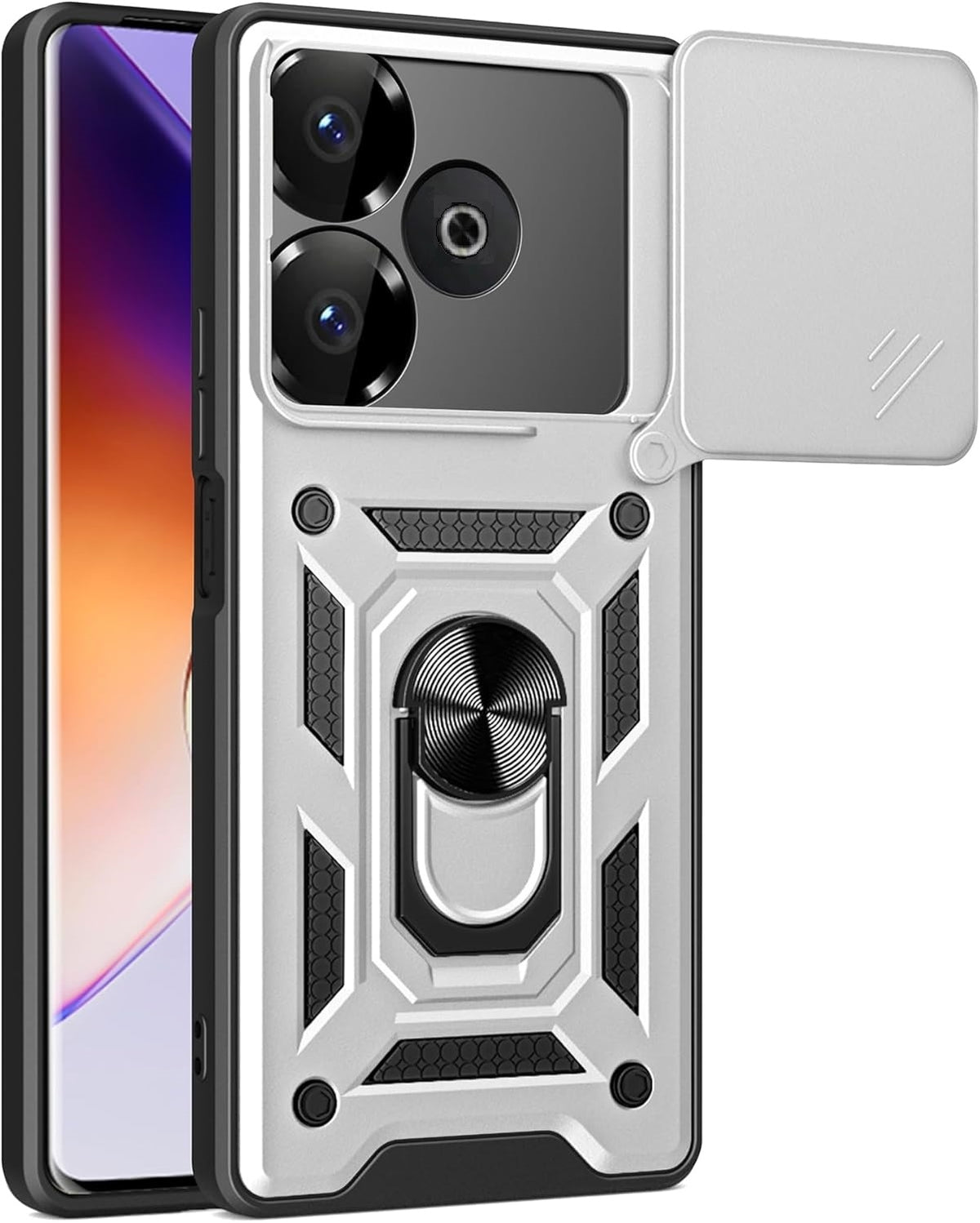 Θήκη Xiaomi Redmi 13 4G / Poco M6 4G / Poco M6 Plus 5G - Bodycell Armor Slide Ανθεκτική με Κάλυμμα για την Κάμερα & Μεταλλικό