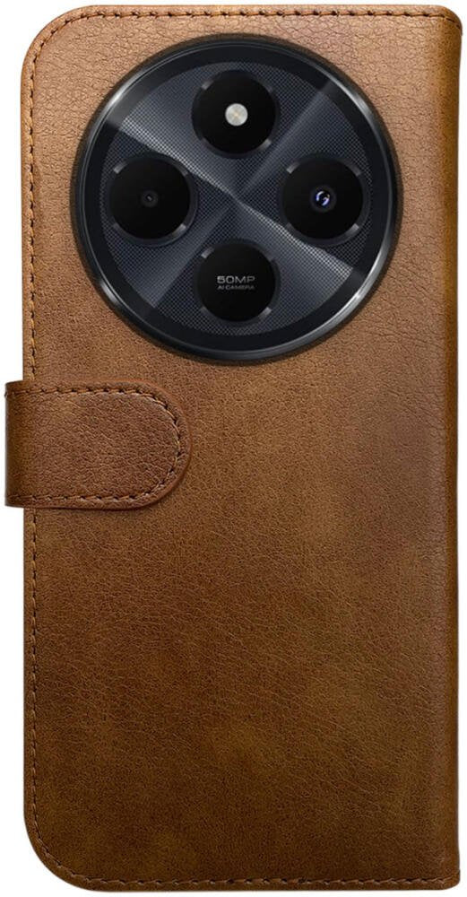 Θήκη Xiaomi Redmi 14C / Poco C75 Rosso Element PU Πορτοφόλι - Brown (8719246465741)