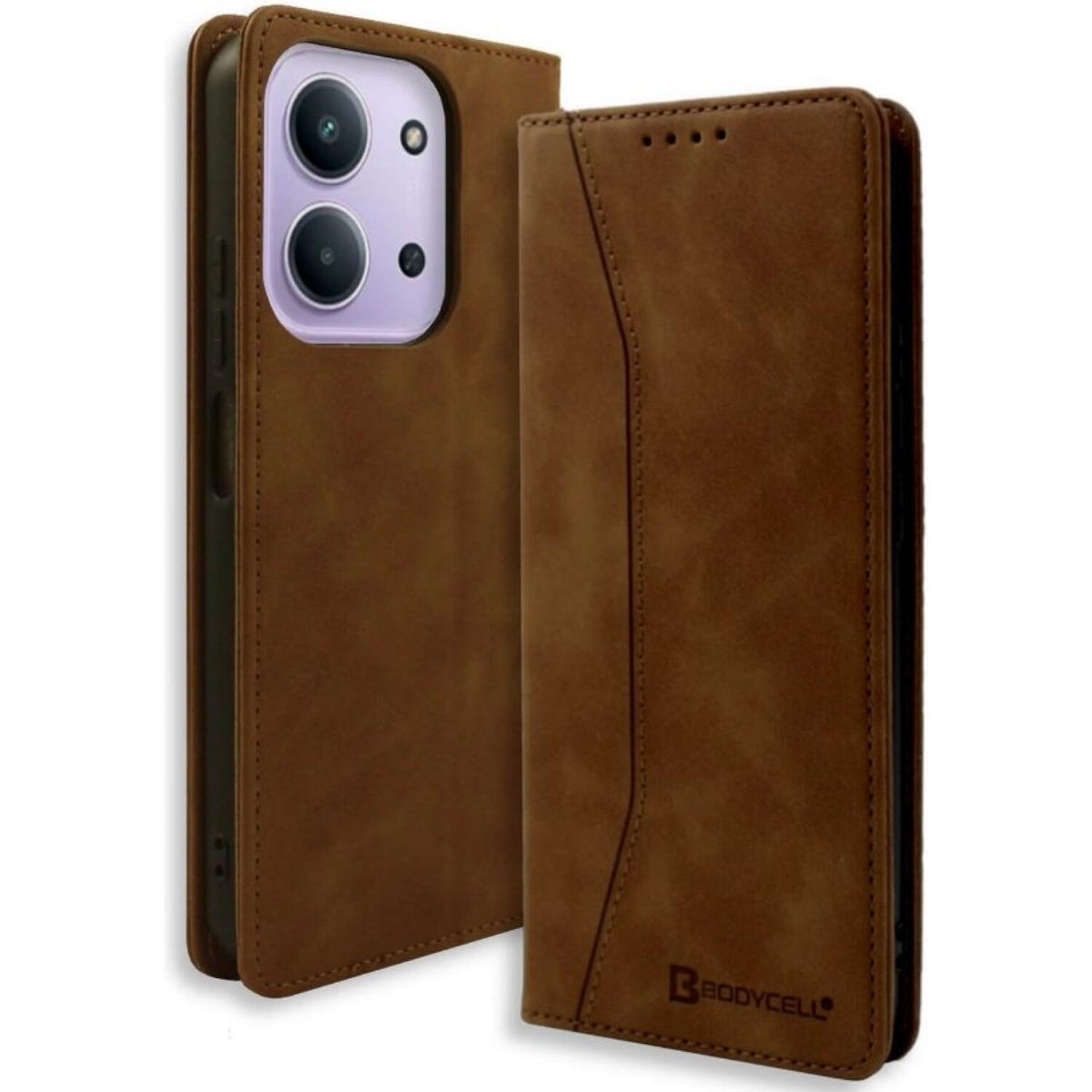 Θήκη Xiaomi Redmi 15C 5G / Poco C85 5G Bodycell Book Case Πορτοφόλι - Brown (5206015084577)