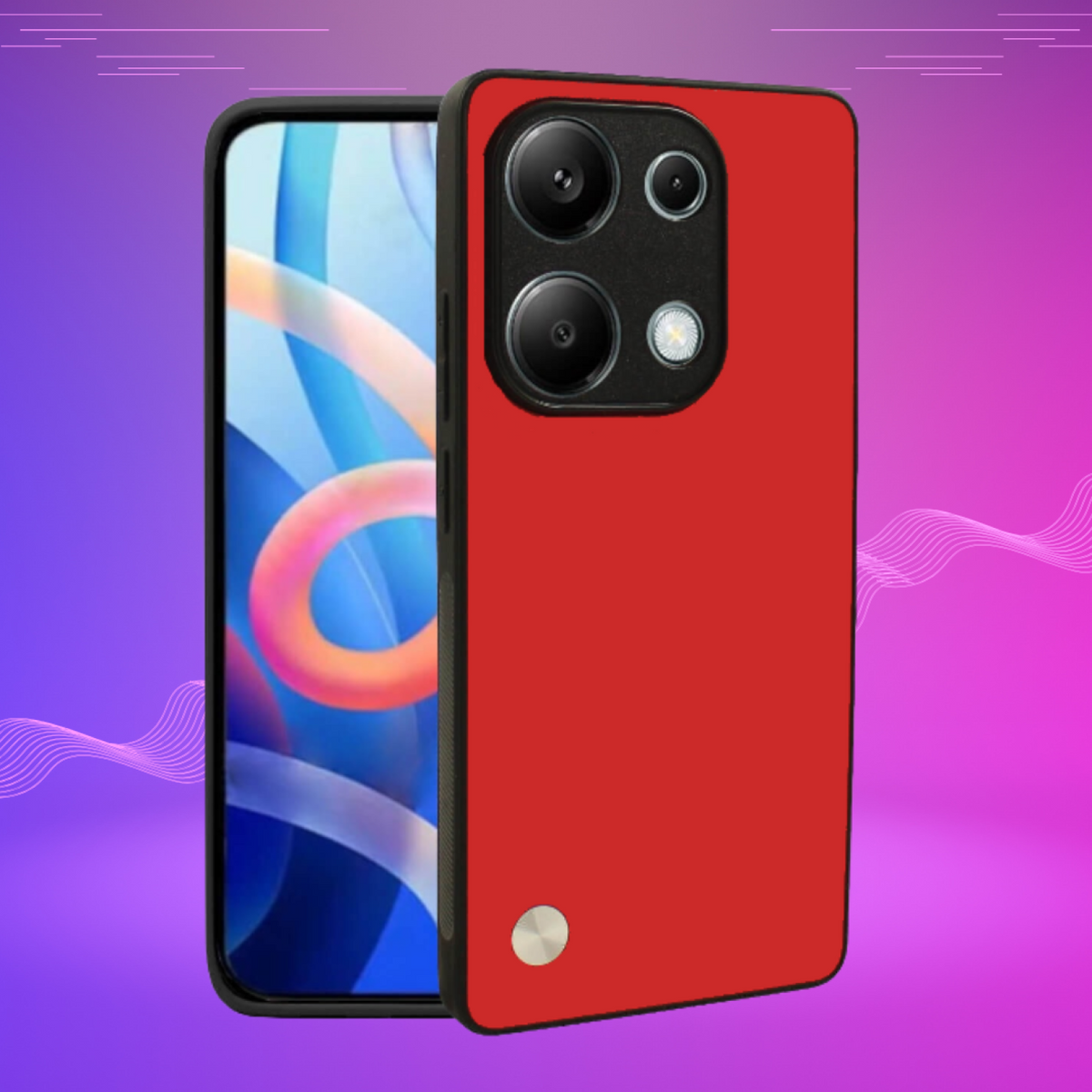 Θήκη Xiaomi Redmi Note 13 Pro 4G / Poco M6 Pro 4G Bodycell Vegan Cover Σκληρή - Red (5206015077968)