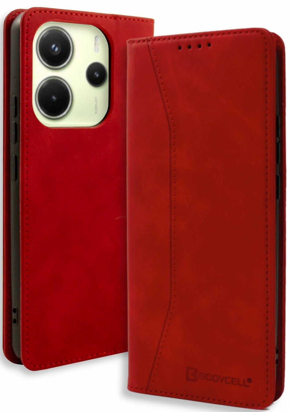 Θήκη Xiaomi Redmi Note 14 5G Bodycell Book Case Πορτοφόλι - Red (5206015080661)