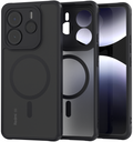 Θήκη Xiaomi Redmi Note 14 5G Spacecase Hybrid MagSafe Σκληρή Ημιδιάφανη με MagSafe - Black (5905719117078)