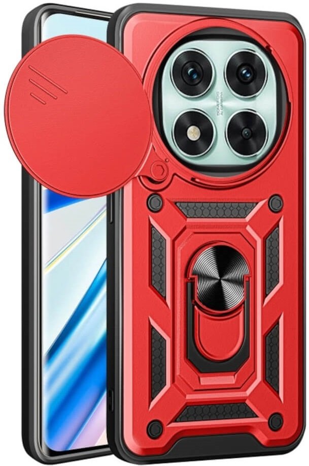 Θήκη Xiaomi Redmi Note 14 Pro 5G / Poco X7 Bodycell Armor Slide Ανθεκτική με Κάλυμμα για την Κάμερα & Μεταλλικό Ring Holder -
