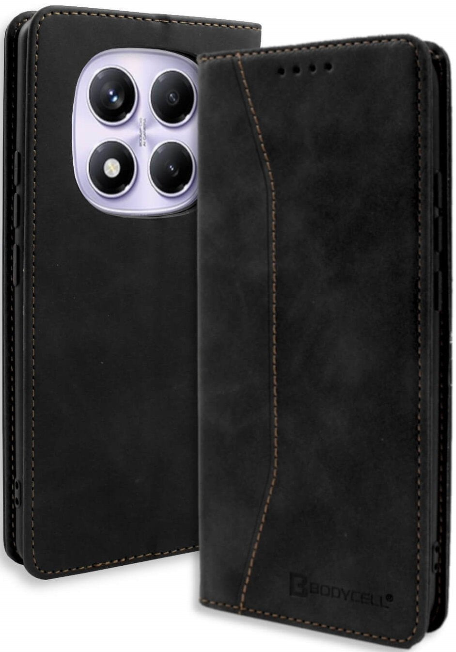 Θήκη Xiaomi Redmi Note 14 Pro 5G / Poco X7 Bodycell Book Case Πορτοφόλι - Black (5206015080708)