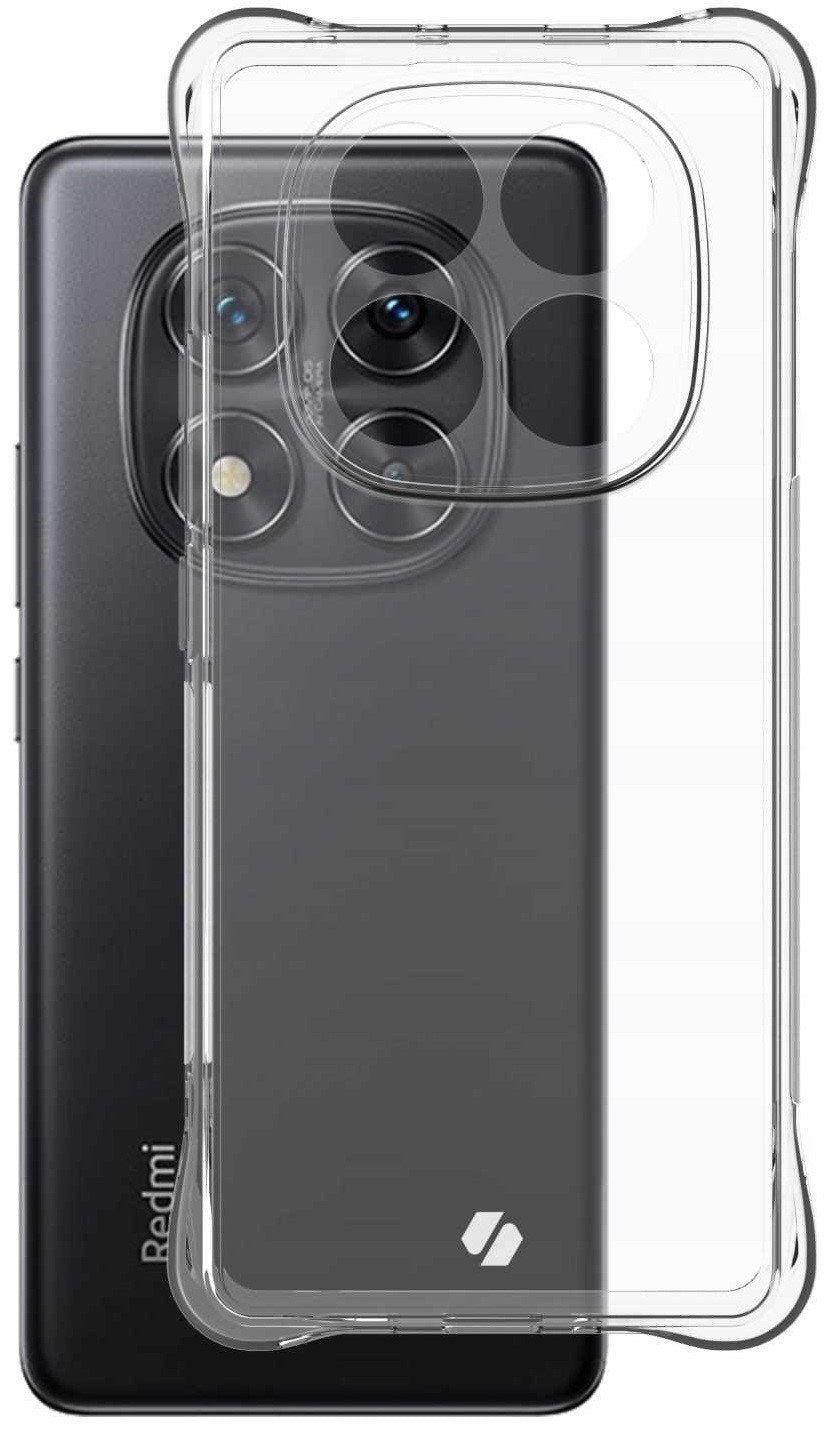 Θήκη Xiaomi Redmi Note 14 Pro 5G / Poco X7 Spacecase Anti-Shock Διάφανη Σιλικόνης 1mm - Clear (5905719113582)