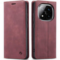 Θήκη Xiaomi Redmi Note 14 Pro 5G / Poco X7 Spacecase Wallet Πορτοφόλι - Red (5905719118587)