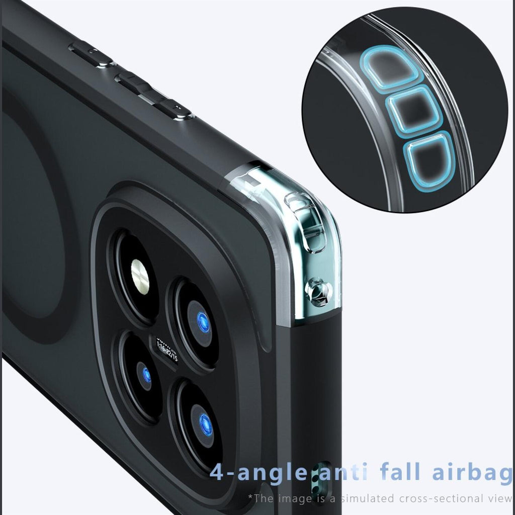 Θήκη Xiaomi Redmi Note 14 Pro Plus 5G Techsuit PureFrost Σκληρή Ημιδιάφανη με MagSafe - Frosted Black (5949419320604)