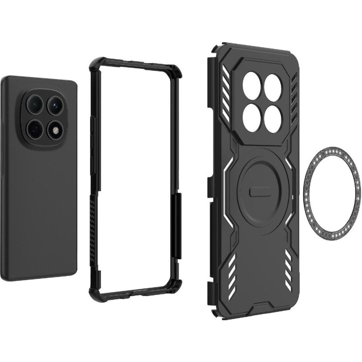 Θήκη Xiaomi Redmi Note 15 4G Techsuit ArmorMag Ανθεκτική Σκληρή με MagSafe - Black (5949419357365)