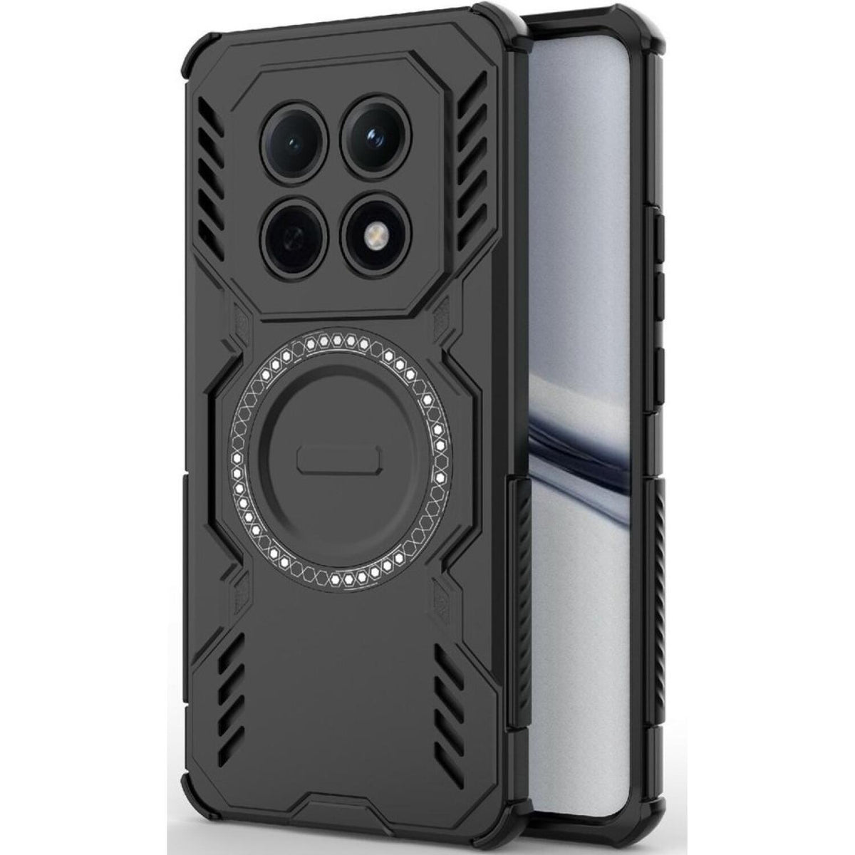 Θήκη Xiaomi Redmi Note 15 4G Techsuit ArmorMag Ανθεκτική Σκληρή με MagSafe - Black (5949419357365)