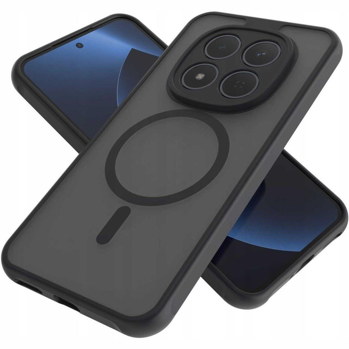 Θήκη Xiaomi Redmi Note 15 Pro 4G Spacecase Hybrid MagSafe Σκληρή Ημιδιάφανη με MagSafe - Black (5905719140120)
