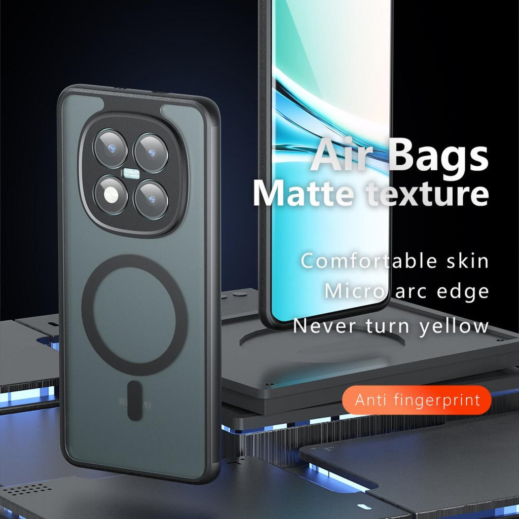 Θήκη Xiaomi Redmi Note 15 Pro 4G Techsuit PureFrost Σκληρή Ημιδιάφανη με MagSafe - Frosted Black (5949419360389)