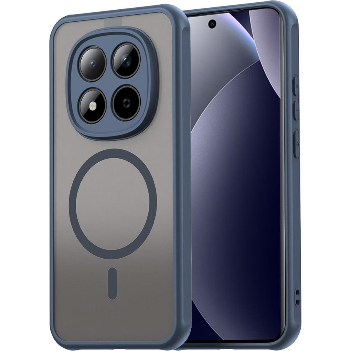 Θήκη Xiaomi Redmi Note 15 Pro 5G Techsuit HaloFrost II MagSafe Σκληρή Ημιδιάφανη με MagSafe - Navy Blue (5949419358157)