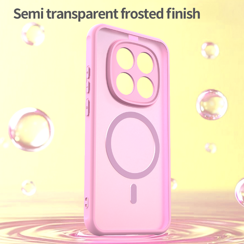 Θήκη Xiaomi Redmi Note 15 Pro 5G Techsuit HaloFrost II MagSafe Σκληρή Ημιδιάφανη με MagSafe - Pink (5949419358195)
