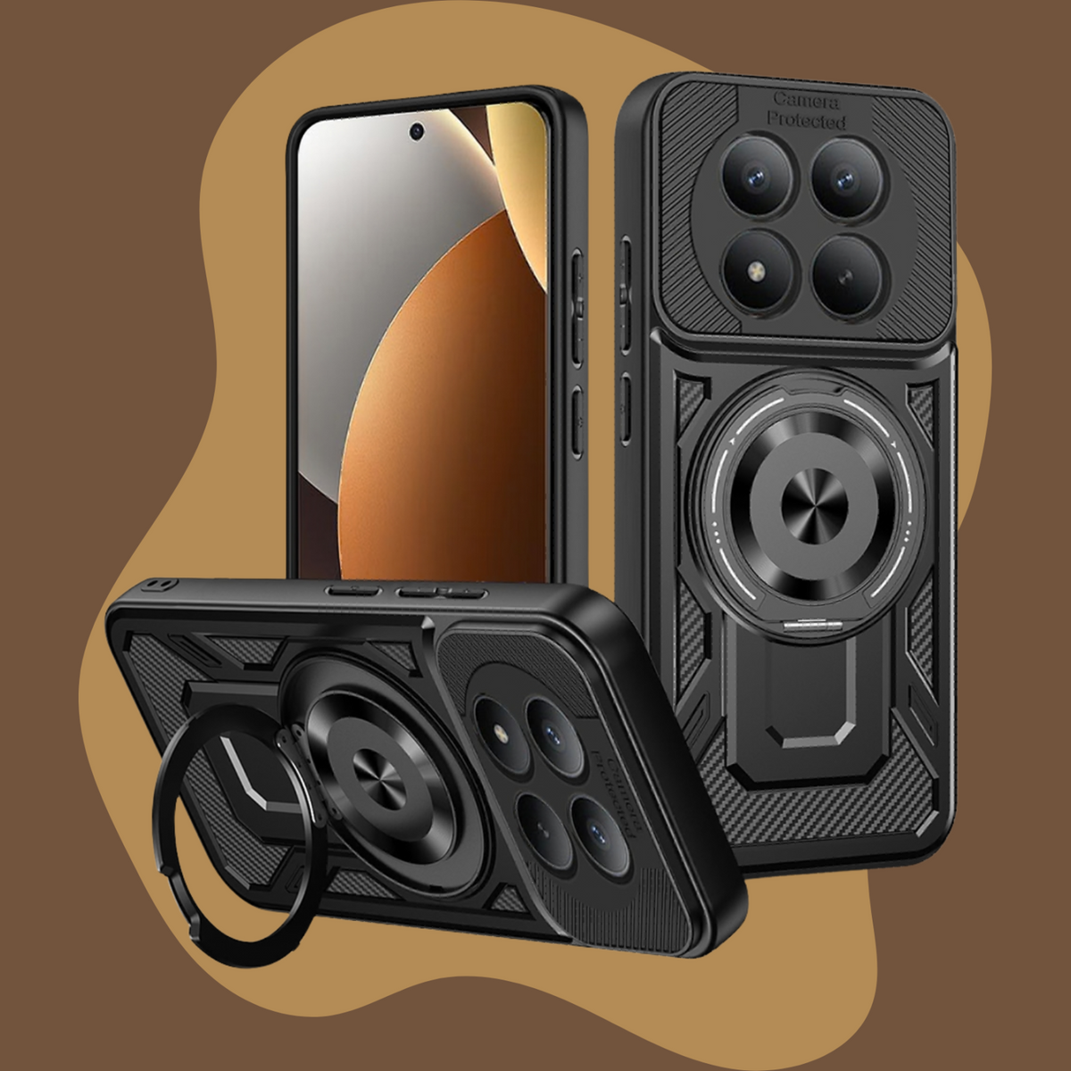 Θήκη Xiaomi Redmi Note 15 Pro 5G Techsuit RuggedCam Ανθεκτική με KickStand & MagSafe - Black (5949419358249)