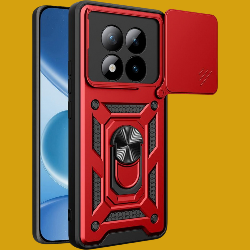 Θήκη Xiaomi Redmi Note 15 Pro Plus / Poco M8 Pro Bodycell Armor Slide Ανθεκτική με Κάλυμμα για την Κάμερα & Μεταλλικό Ring Ho
