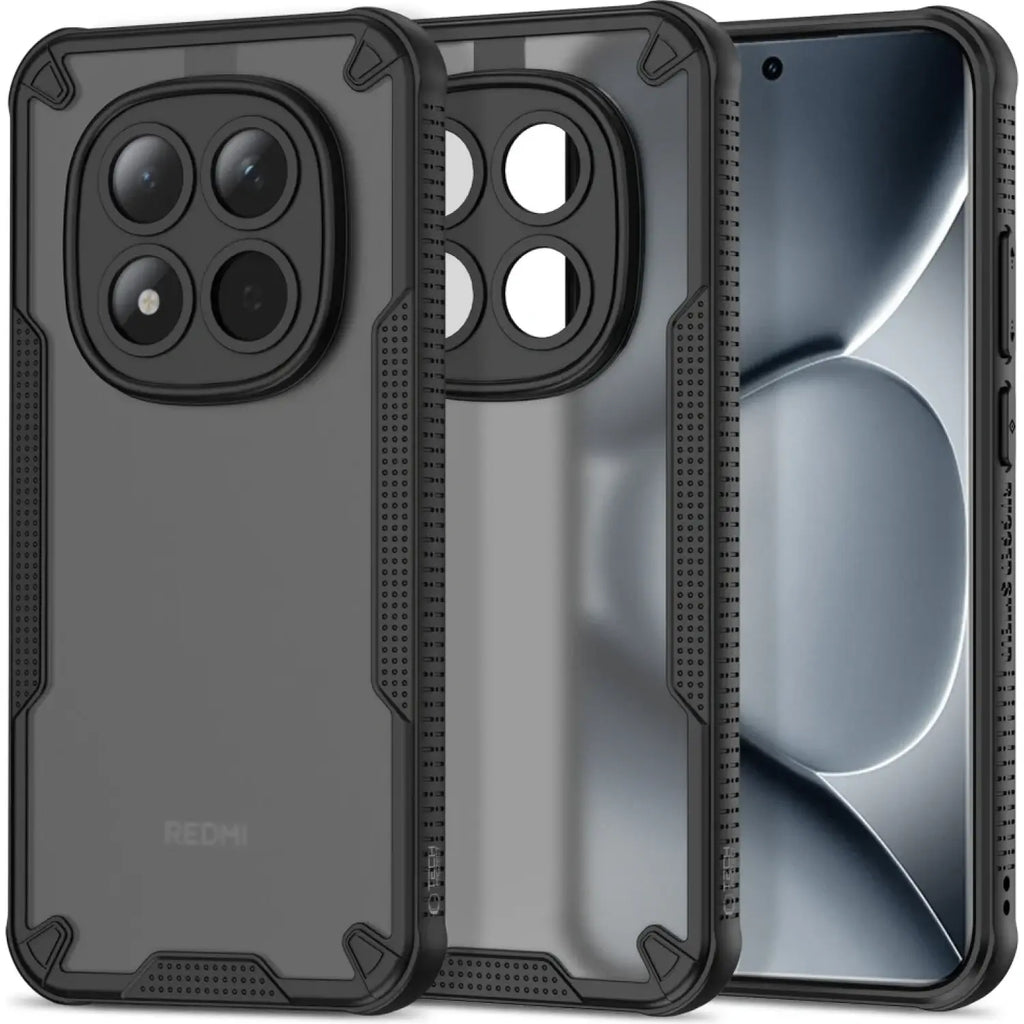 Θήκη Xiaomi Redmi Note 15 Pro Plus / Poco M8 Pro Tech-Protect Rugged Shield Σκληρή Ημιδιάφανη - Matte Black (5906302353040)