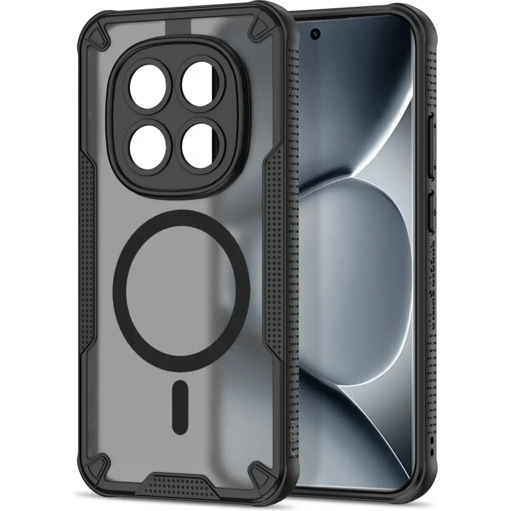 Θήκη Xiaomi Redmi Note 15 Pro Plus / Poco M8 Pro Tech-Protect Rugged Shield Σκληρή Ημιδιάφανη με MagSafe - Matte Black (59063