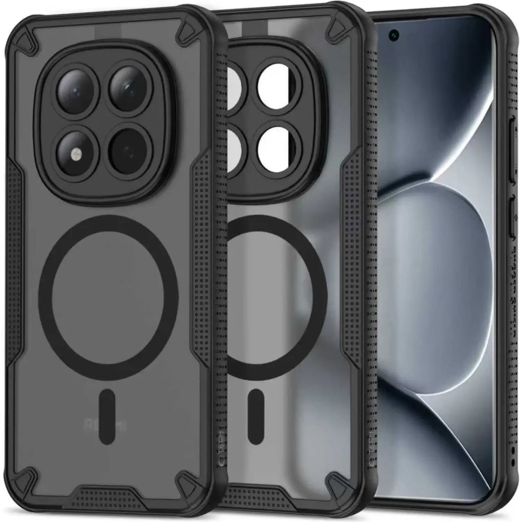 Θήκη Xiaomi Redmi Note 15 Pro Plus / Poco M8 Pro Tech-Protect Rugged Shield Σκληρή Ημιδιάφανη με MagSafe - Matte Black (59063