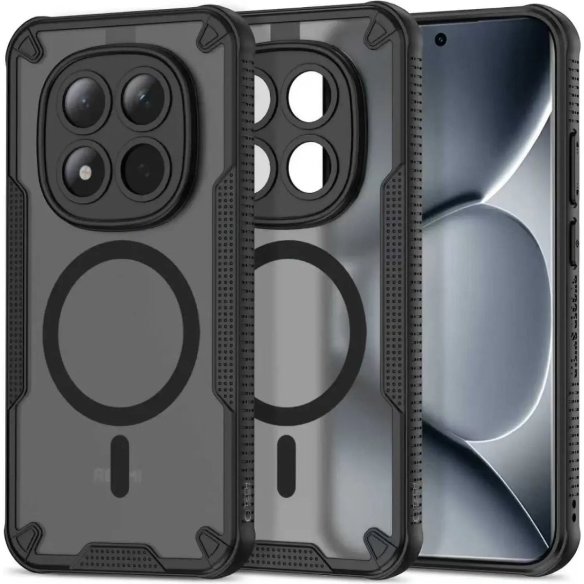 Θήκη Xiaomi Redmi Note 15 Pro Plus / Poco M8 Pro Tech-Protect Rugged Shield Σκληρή Ημιδιάφανη με MagSafe - Matte Black (59063