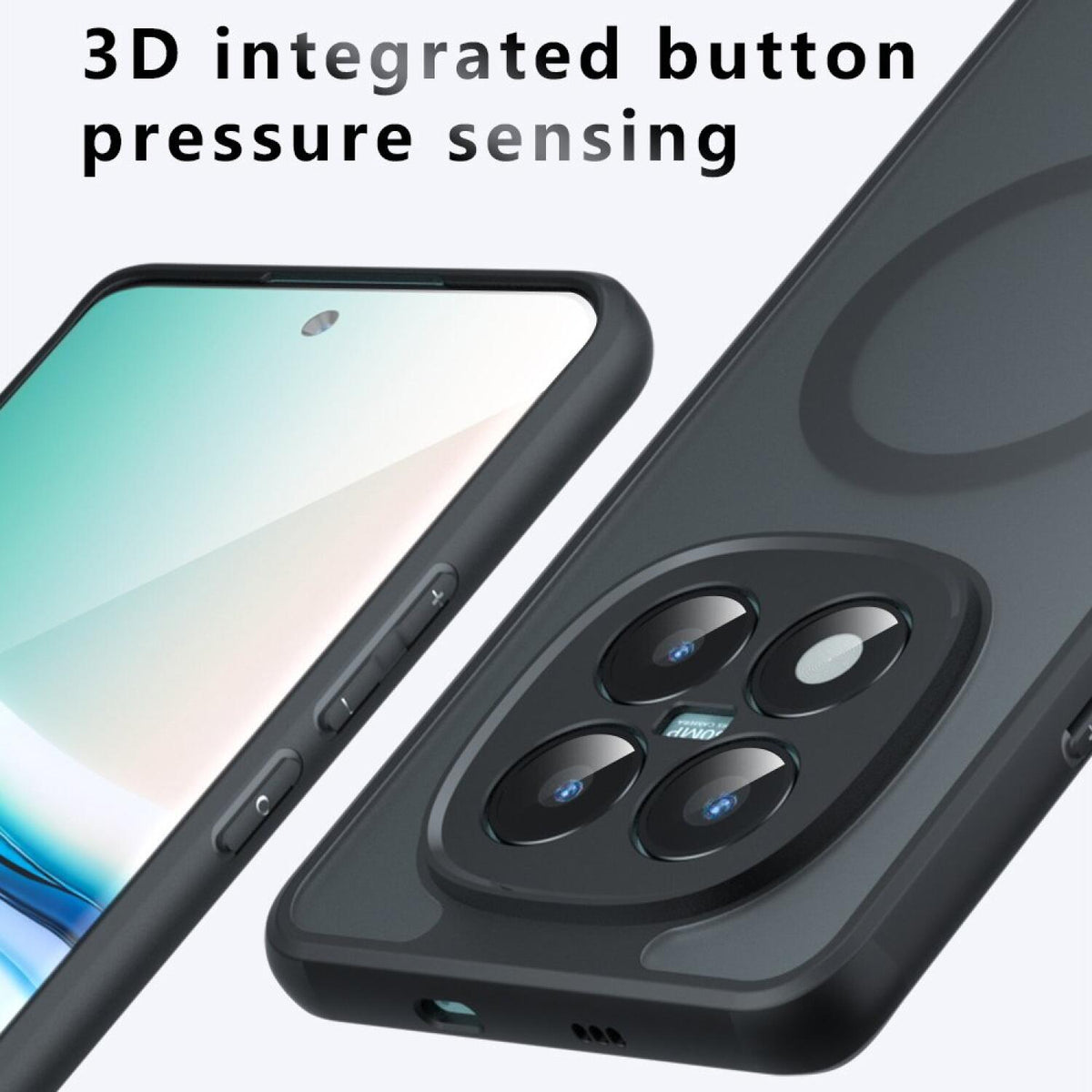 Θήκη Xiaomi Redmi Note 15 Pro Plus / Poco M8 Pro Techsuit PureFrost Σκληρή Ημιδιάφανη με MagSafe - Frosted Black (59494193577