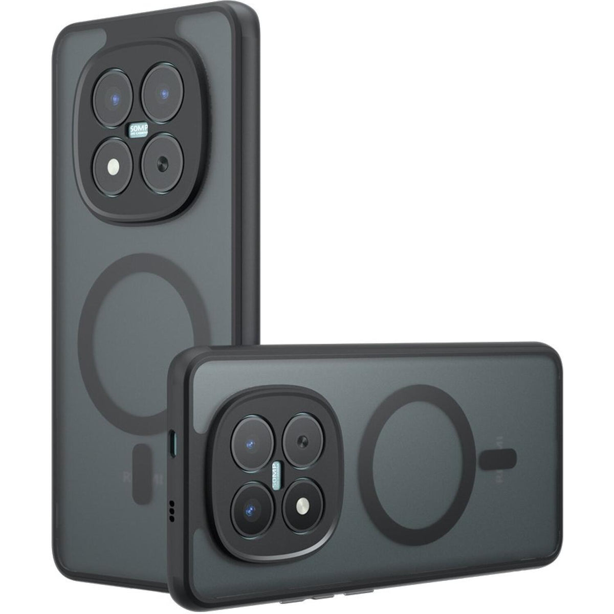 Θήκη Xiaomi Redmi Note 15 Pro Plus / Poco M8 Pro Techsuit PureFrost Σκληρή Ημιδιάφανη με MagSafe - Frosted Black (59494193577