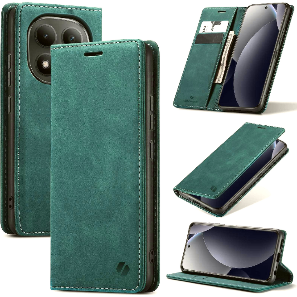 Θήκη Xiaomi Redmi Note 15 Pro Plus / Poco M8 Pro Spacecase Wallet Πορτοφόλι - Green (5905719139087)
