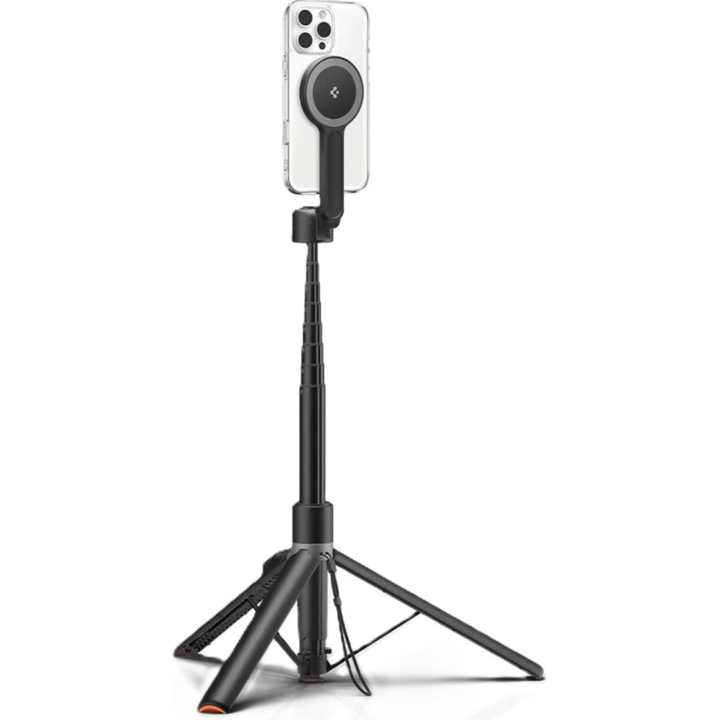 Τρίποδο Spigen S581W Selfie Stick Tripod MagFit Plus MagSafe Ασύρματο Bluetooth Selfie Stick με Τηλεχειριστήριο - Black (AMP0
