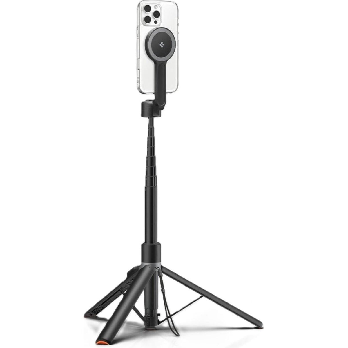 Τρίποδο Spigen S581W Selfie Stick Tripod MagFit Plus MagSafe Ασύρματο Bluetooth Selfie Stick με Τηλεχειριστήριο - Black (AMP0