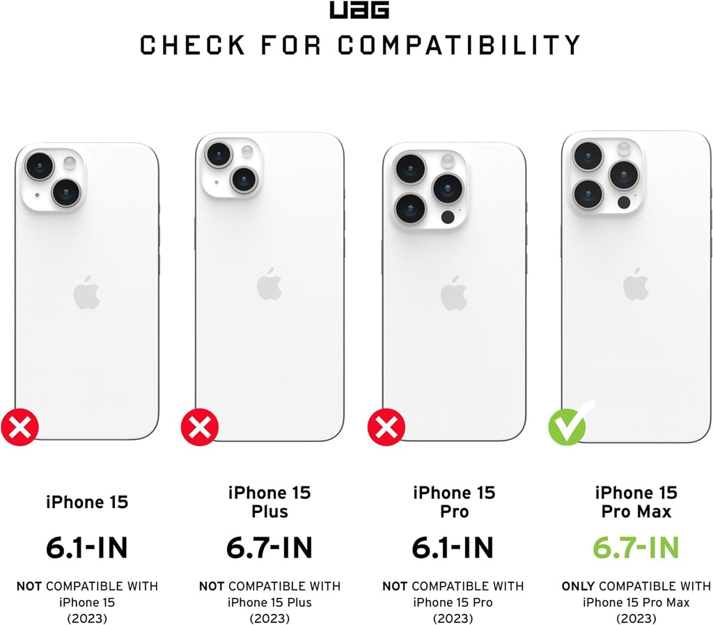 UAG Monarch - Ανθεκτική Θήκη Apple iPhone 15 Pro Max - Kevlar Elemental Green (11429811397B)