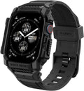 Unibody Θήκη Σιλικόνης - Apple Watch 11 / 10 42mm - Spigen Rugged Armor Pro - Matte Black (ACS08591)