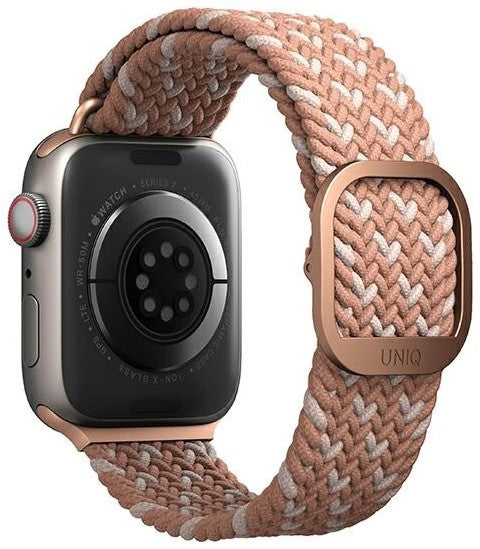 Uniq Aspen Braided Band - Premium Πλεκτό Λουράκι Apple Watch SE/11/10/9/8/7/6/5/4 (42/41/40mm) - Citrus Pink (UNIQ-41MM-ASPDE