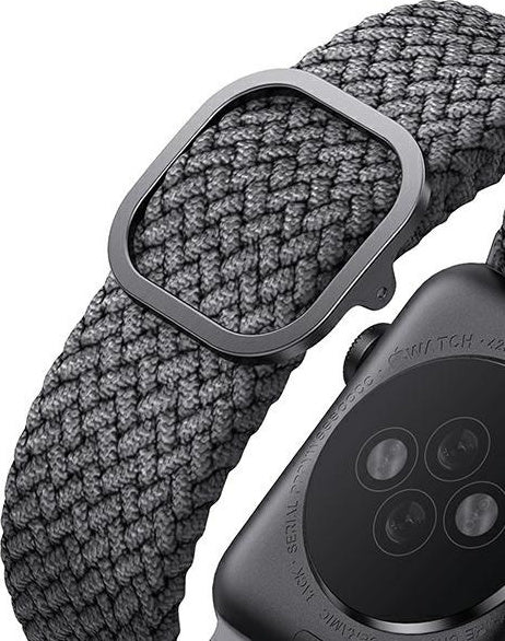 Uniq Aspen Braided Band - Premium Πλεκτό Λουράκι Apple Watch Ultra/SE/11/10/9/8/7/6/5/4 (49/46/45/44mm) - Grey (UNIQ-44MM-ASP