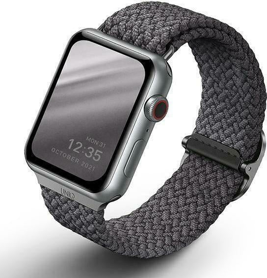 Uniq Aspen Braided Band - Premium Πλεκτό Λουράκι Apple Watch Ultra/SE/11/10/9/8/7/6/5/4 (49/46/45/44mm) - Grey (UNIQ-44MM-ASP