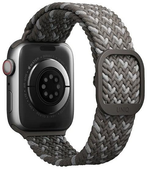 Uniq Aspen Braided Band - Premium Πλεκτό Λουράκι Apple Watch Ultra/SE/11/10/9/8/7/6/5/4 (49/46/45/44mm) - Pebble Grey (UNIQ-4
