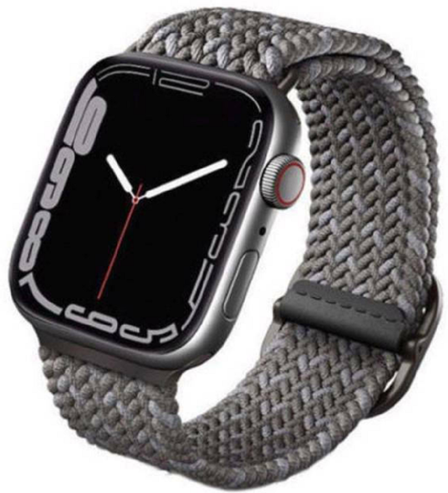 Uniq Aspen Braided Band - Premium Πλεκτό Λουράκι Apple Watch Ultra/SE/11/10/9/8/7/6/5/4 (49/46/45/44mm) - Pebble Grey (UNIQ-4
