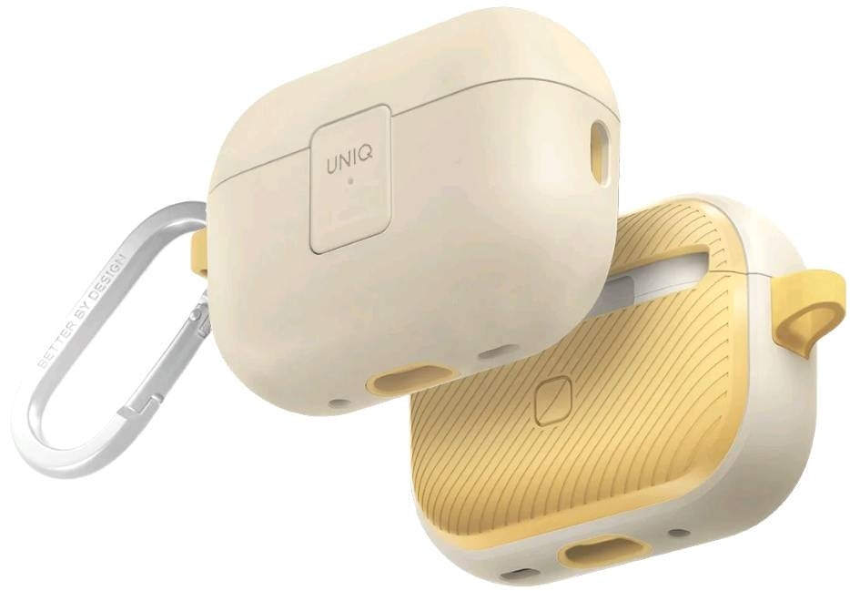 Uniq Clyde - Σκληρή Θήκη με Μαγνητικό Κλείσιμο - Apple AirPods Pro 2nd Gen - Ivory / Canary Yellow (UNIQ-AIRPODSPRO2-CLYIVYCY